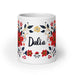 Dalia Exclusive Name Art Piece Home Office Work Coffee Mug Mexican Spanish Pride Gift Cup One-Of-A-Kind Calligraphy White Glossy Mug | D13 Mexicada