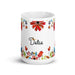 Dalia Exclusive Name Art Piece Home Office Work Coffee Mug Mexican Spanish Pride Gift Cup One-Of-A-Kind Calligraphy White Glossy Mug | D15 Mexicada