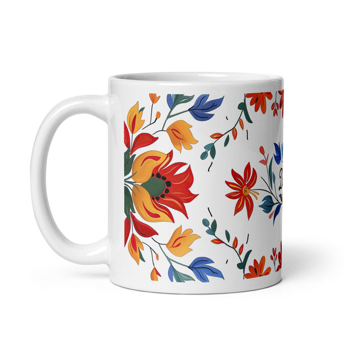 Dalia Exclusive Name Art Piece Home Office Work Coffee Mug Mexican Spanish Pride Gift Cup One-Of-A-Kind Calligraphy White Glossy Mug | D16 Mexicada