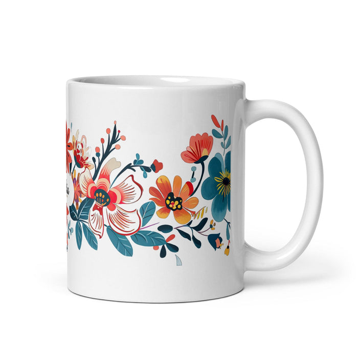 Dalia Exclusive Name Art Piece Home Office Work Coffee Mug Mexican Spanish Pride Gift Cup One-Of-A-Kind Calligraphy White Glossy Mug | D17 Mexicada 11 oz