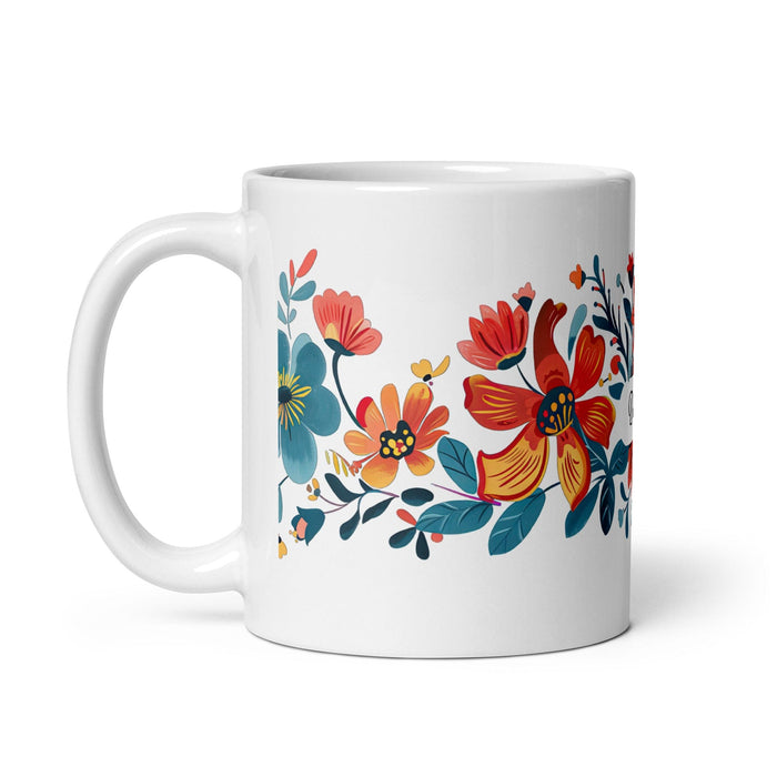 Dalia Exclusive Name Art Piece Home Office Work Coffee Mug Mexican Spanish Pride Gift Cup One-Of-A-Kind Calligraphy White Glossy Mug | D17 Mexicada