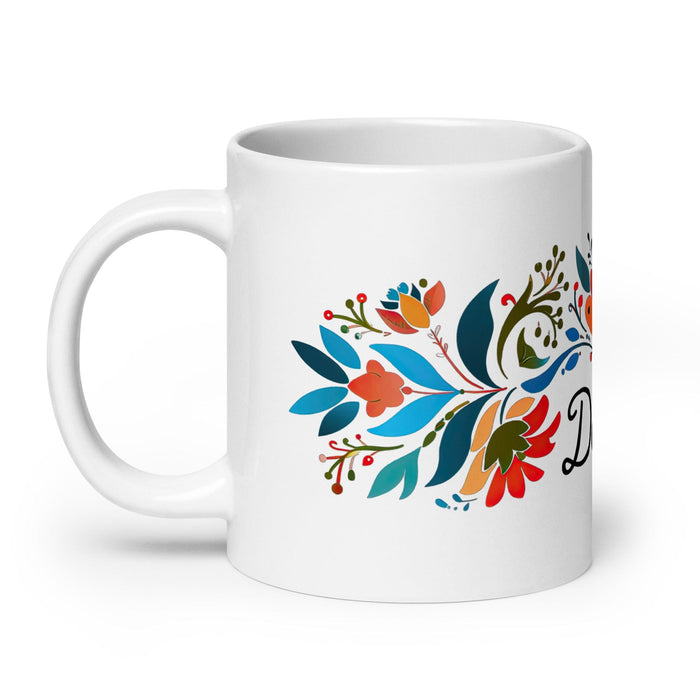 Dalia Exclusive Name Art Piece Home Office Work Coffee Mug Mexican Spanish Pride Gift Cup One-Of-A-Kind Calligraphy White Glossy Mug | D19 Mexicada