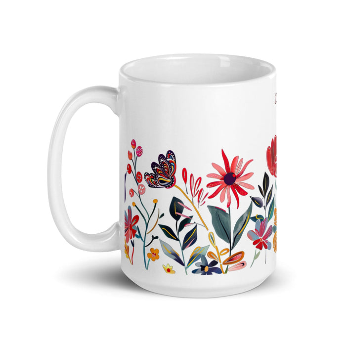 Dalia Exclusive Name Art Piece Home Office Work Coffee Mug Mexican Spanish Pride Gift Cup One-Of-A-Kind Calligraphy White Glossy Mug | D22 Mexicada