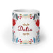 Dalia Exclusive Name Art Piece Home Office Work Coffee Mug Mexican Spanish Pride Gift Cup One-Of-A-Kind Calligraphy White Glossy Mug | D26 Mexicada