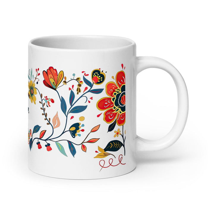 Dalia Exclusive Name Art Piece Home Office Work Coffee Mug Mexican Spanish Pride Gift Cup One-Of-A-Kind Calligraphy White Glossy Mug | D27 Mexicada 20 oz