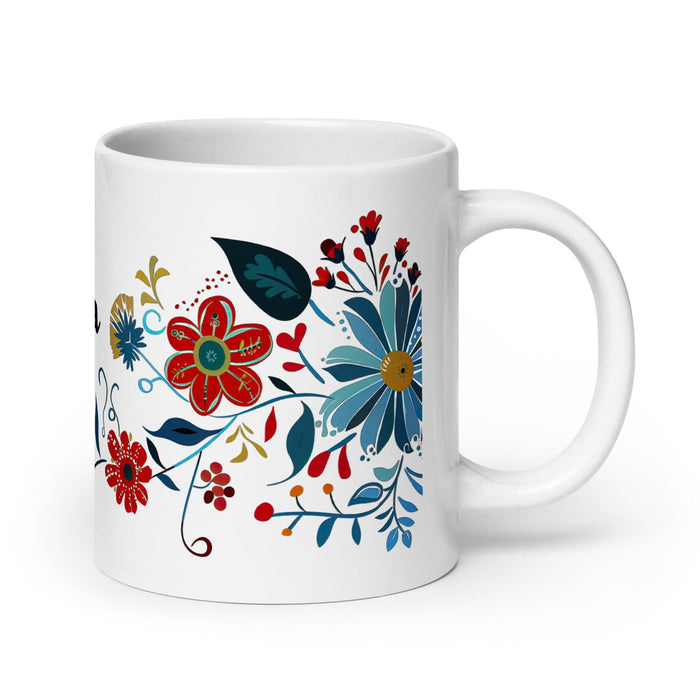 Dalia Exclusive Name Art Piece Home Office Work Coffee Mug Mexican Spanish Pride Gift Cup One-Of-A-Kind Calligraphy White Glossy Mug | D29 Mexicada 20 oz