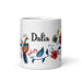 Dalia Exclusive Name Art Piece Home Office Work Coffee Mug Mexican Spanish Pride Gift Cup One-Of-A-Kind Calligraphy White Glossy Mug | D29 Mexicada