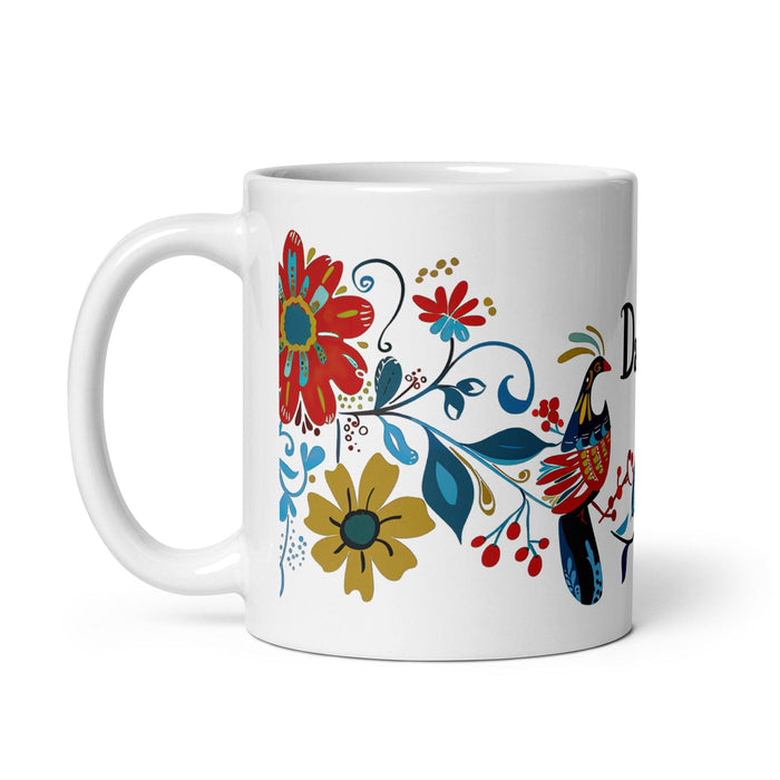 Dalia Exclusive Name Art Piece Home Office Work Coffee Mug Mexican Spanish Pride Gift Cup One-Of-A-Kind Calligraphy White Glossy Mug | D29 Mexicada