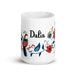 Dalia Exclusive Name Art Piece Home Office Work Coffee Mug Mexican Spanish Pride Gift Cup One-Of-A-Kind Calligraphy White Glossy Mug | D29 Mexicada