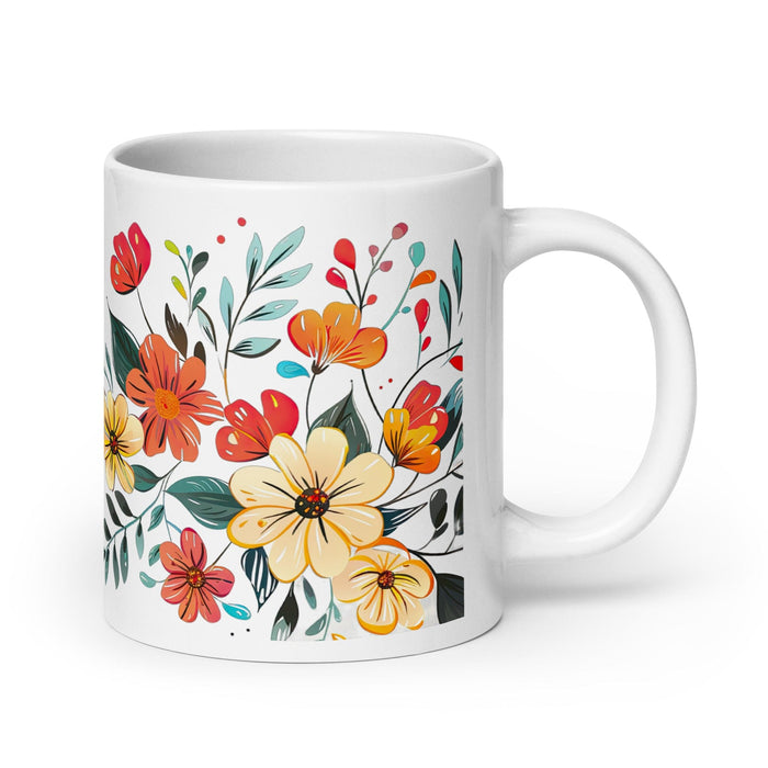 Dalia Exclusive Name Art Piece Home Office Work Coffee Mug Mexican Spanish Pride Gift Cup One-Of-A-Kind Calligraphy White Glossy Mug | D3 Mexicada 20 oz