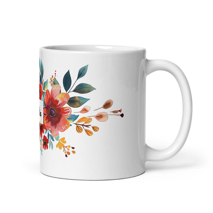 Dalia Exclusive Name Art Piece Home Office Work Coffee Mug Mexican Spanish Pride Gift Cup One-Of-A-Kind Calligraphy White Glossy Mug | D5 Mexicada 11 oz