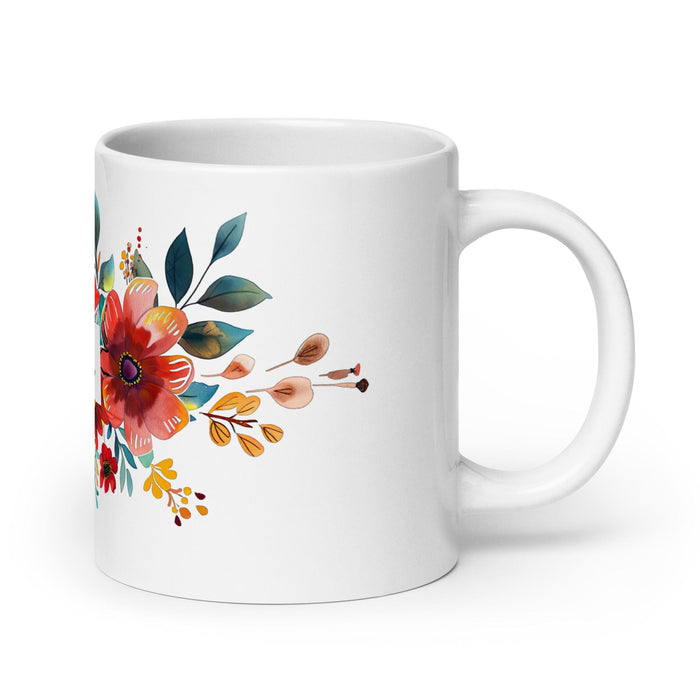 Dalia Exclusive Name Art Piece Home Office Work Coffee Mug Mexican Spanish Pride Gift Cup One-Of-A-Kind Calligraphy White Glossy Mug | D5 Mexicada 20 oz