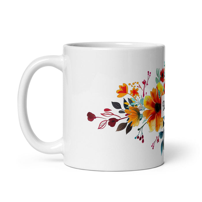 Dalia Exclusive Name Art Piece Home Office Work Coffee Mug Mexican Spanish Pride Gift Cup One-Of-A-Kind Calligraphy White Glossy Mug | D5 Mexicada