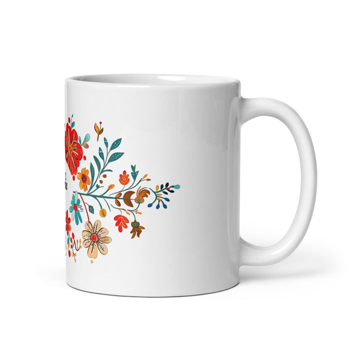 Dalia Exclusive Name Art Piece Home Office Work Coffee Mug Mexican Spanish Pride Gift Cup One-Of-A-Kind Calligraphy White Glossy Mug | D7 Mexicada 11 oz