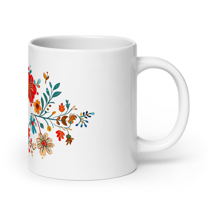 Dalia Exclusive Name Art Piece Home Office Work Coffee Mug Mexican Spanish Pride Gift Cup One-Of-A-Kind Calligraphy White Glossy Mug | D7 Mexicada 20 oz