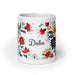 Dalia Exclusive Name Art Piece Home Office Work Coffee Mug Mexican Spanish Pride Gift Cup One-Of-A-Kind Calligraphy White Glossy Mug | D8 Mexicada