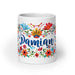 Damian Exclusive Name Art Piece Home Office Work Coffee Mug Mexican Spanish Pride Gift Cup One-Of-A-Kind Calligraphy White Glossy Mug | D13 Mexicada