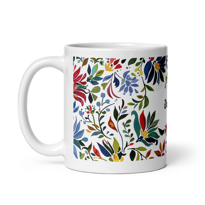 Damian Exclusive Name Art Piece Home Office Work Coffee Mug Mexican Spanish Pride Gift Cup One-Of-A-Kind Calligraphy White Glossy Mug | D14 Mexicada