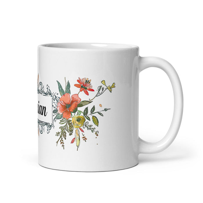 Damian Exclusive Name Art Piece Home Office Work Coffee Mug Mexican Spanish Pride Gift Cup One-Of-A-Kind Calligraphy White Glossy Mug | D17 Mexicada 11 oz