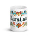 Damian Exclusive Name Art Piece Home Office Work Coffee Mug Mexican Spanish Pride Gift Cup One-Of-A-Kind Calligraphy White Glossy Mug | D5 Mexicada