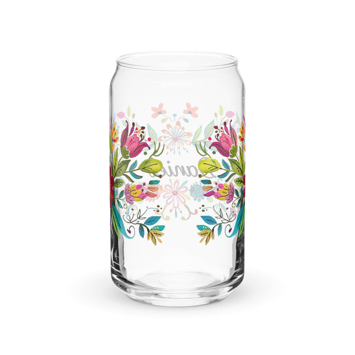 Daniel Exclusive Name Art Piece Can-Shaped Glass Home Office Work Mexican Spanish Pride Gift Cup One-Of-A-Kind Calligraphy Glass | D12 Mexicada