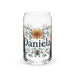 Daniela Exclusive Name Art Piece Can-Shaped Glass Home Office Work Mexican Spanish Pride Gift Cup One-Of-A-Kind Calligraphy Glass | D13 Mexicada 16 oz