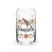 Daniela Exclusive Name Art Piece Can-Shaped Glass Home Office Work Mexican Spanish Pride Gift Cup One-Of-A-Kind Calligraphy Glass | D2 Mexicada 16 oz