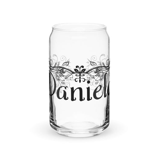 Daniela Exclusive Name Art Piece Can-Shaped Glass Home Office Work Mexican Spanish Pride Gift Cup One-Of-A-Kind Calligraphy Glass | D9 Mexicada 16 oz