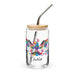 Darío Exclusive Name Art Piece Can-Shaped Glass Home Office Work Mexican Spanish Pride Gift Cup One-Of-A-Kind Calligraphy Glass | D41 Mexicada 16 oz With Lid & Straw