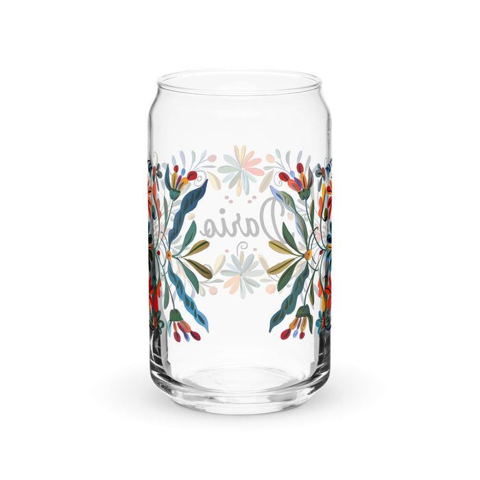 Darío Exclusive Name Art Piece Can-Shaped Glass Home Office Work Mexican Spanish Pride Gift Cup One-Of-A-Kind Calligraphy Glass | D8 Mexicada