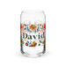 David Exclusive Name Art Piece Can-Shaped Glass Home Office Work Mexican Spanish Pride Gift Cup One-Of-A-Kind Calligraphy Glass | D1 Mexicada 16 oz (No Lid No Straw)