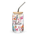 Delia Exclusive Name Art Piece Can-Shaped Glass Home Office Work Mexican Spanish Pride Gift Cup One-Of-A-Kind Calligraphy Glass | D12 Mexicada 16 oz With Lid & Straw