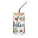 Delia Exclusive Name Art Piece Can-Shaped Glass Home Office Work Mexican Spanish Pride Gift Cup One-Of-A-Kind Calligraphy Glass | D22 Mexicada 16 oz With Lid & Straw