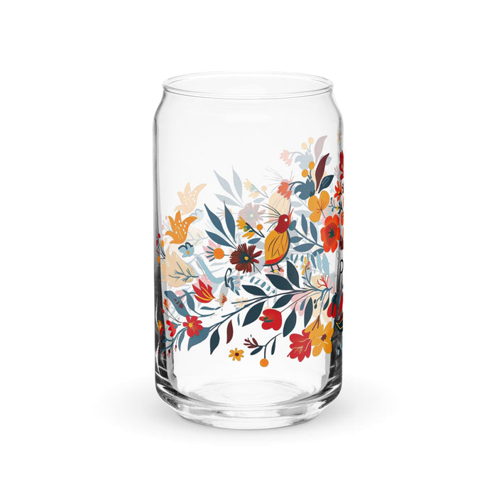 Dionisio Exclusive Name Art Piece Can-Shaped Glass Home Office Work Mexican Spanish Pride Gift Cup One-Of-A-Kind Calligraphy Glass | D10 Mexicada