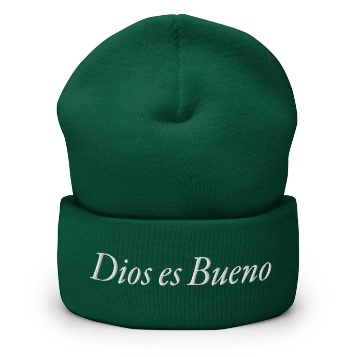 Dios es Bueno God is Good All Religion Have Faith Christian Catholic Cuffed Beanie - Mexicada