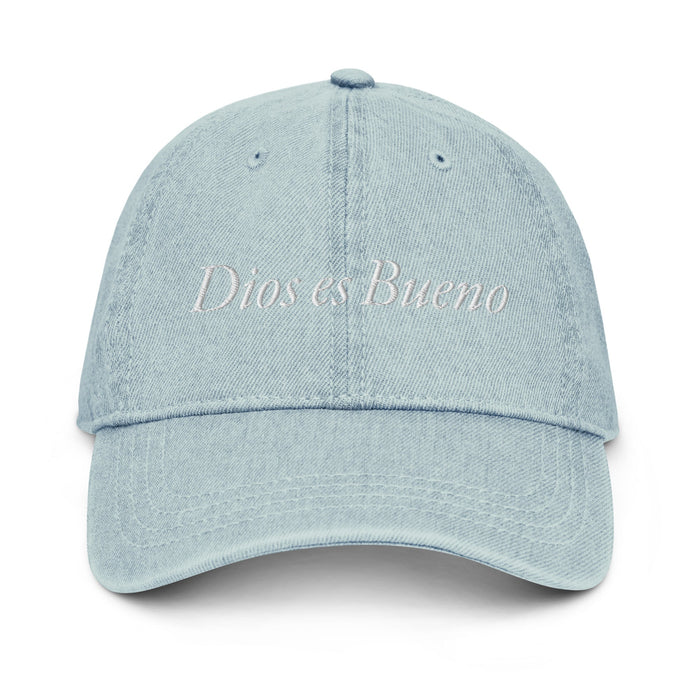 Dios es Bueno God is Good All Religion Have Faith Christian Catholic Denim Hat - Mexicada