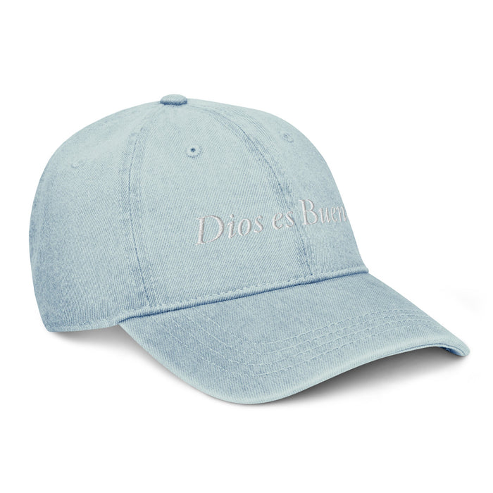 Dios es Bueno God is Good All Religion Have Faith Christian Catholic Denim Hat - Mexicada