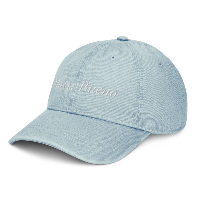 Dios es Bueno God is Good All Religion Have Faith Christian Catholic Denim Hat - Mexicada