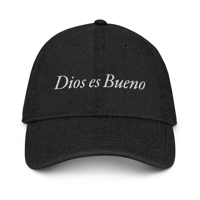 Dios es Bueno God is Good All Religion Have Faith Christian Catholic Denim Hat Mexicada Black