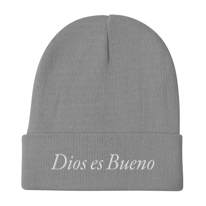 Dios es Bueno God is Good All Religion Have Faith Christian Catholic Embroidered Beanie - Mexicada