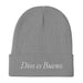 Dios es Bueno God is Good All Religion Have Faith Christian Catholic Embroidered Beanie Mexicada Gray