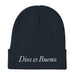 Dios es Bueno God is Good All Religion Have Faith Christian Catholic Embroidered Beanie Mexicada Navy