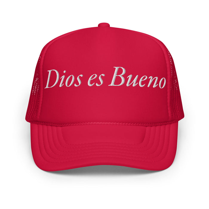 Dios es Bueno God is Good All Religion Have Faith Christian Catholic Foam Trucker Hat - Mexicada