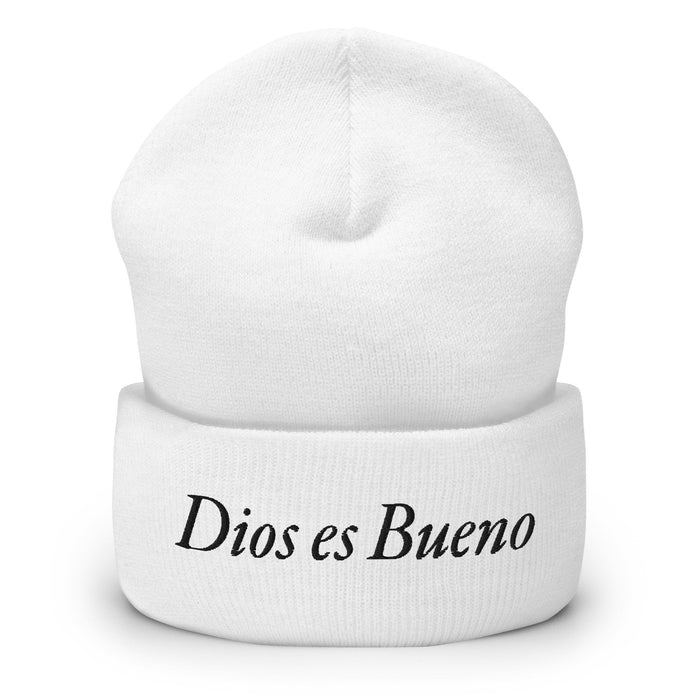 Dios es Bueno God is Good All Religion Have Faith Christian Catholic Light Cuffed Beanie - Mexicada