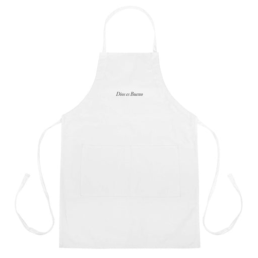 Dios es Bueno God is Good All Religion Have Faith Christian Catholic Light Embroidered Apron - Mexicada