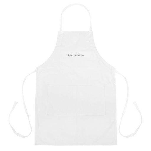 Dios es Bueno God is Good All Religion Have Faith Christian Catholic Light Embroidered Apron Mexicada