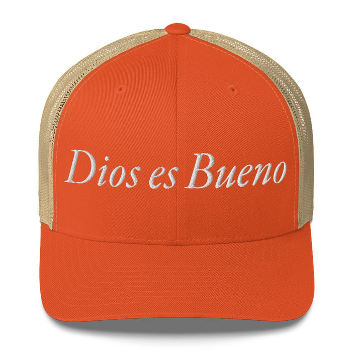 Dios es Bueno God is Good All Religion Have Faith Christian Catholic Trucker Cap - Mexicada