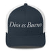 Dios es Bueno God is Good All Religion Have Faith Christian Catholic Trucker Cap Mexicada Navy/ White