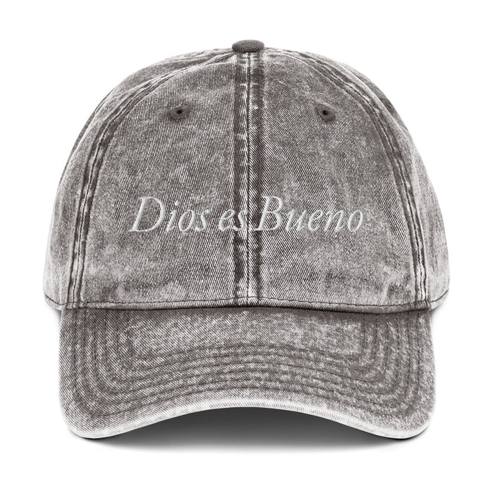 Dios es Bueno God is Good All Religion Have Faith Christian Catholic Vintage Cotton Twill Cap - Mexicada