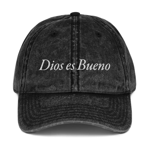 Dios es Bueno God is Good All Religion Have Faith Christian Catholic Vintage Cotton Twill Cap - Mexicada